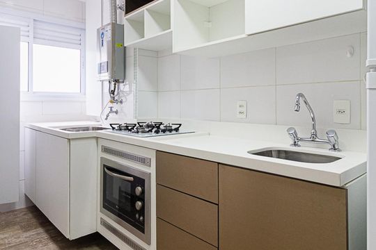 Cozinha de kitnet/studio para alugar com 1 quarto, 54m² em Vila Nova Conceição, São Paulo