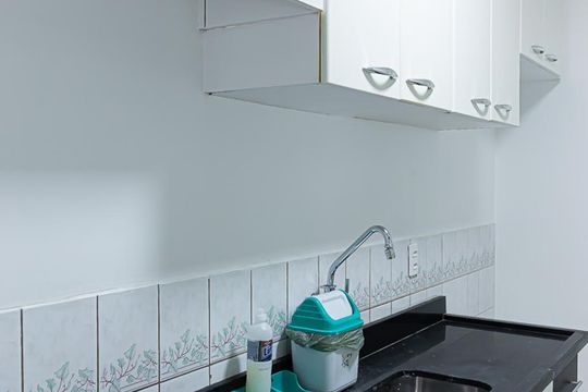 Cozinha de apartamento para alugar com 2 quartos, 63m² em Vila Santa Teresa (zona Sul), São Paulo