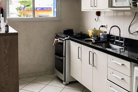 Cozinha de apartamento à venda com 3 quartos, 130m² em Jardim do Mar, São Bernardo do Campo