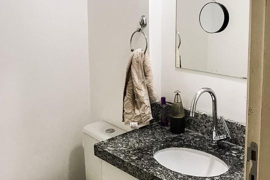 Banheiro de apartamento à venda com 3 quartos, 130m² em Jardim do Mar, São Bernardo do Campo