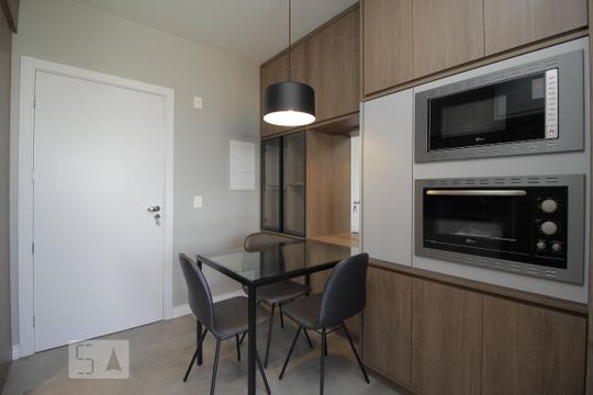 Cozinha de kitnet/studio à venda com 1 quarto, 40m² em Nossa Senhora das Gracas, Canoas