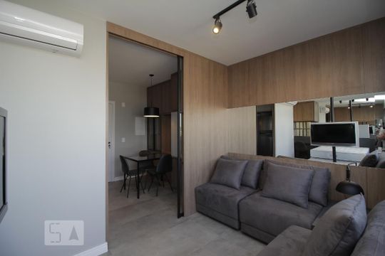 Sala de kitnet/studio à venda com 1 quarto, 40m² em Nossa Senhora das Gracas, Canoas