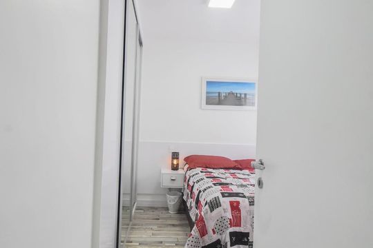 Quarto 01 de apartamento para alugar com 2 quartos, 65m² em Jardim Novo Santo Amaro, São Paulo