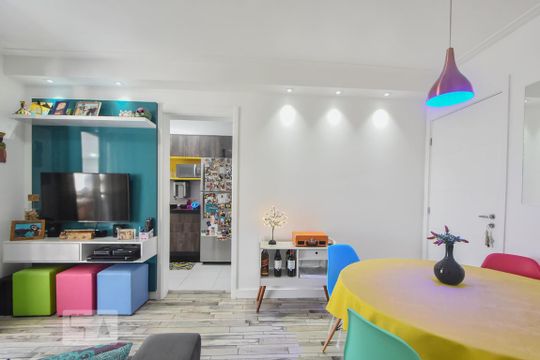 Sala de Jantar de apartamento à venda com 2 quartos, 65m² em Jardim Novo Santo Amaro, São Paulo