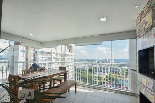 Varanda Gourmet de apartamento para alugar com 2 quartos, 65m² em Jardim Novo Santo Amaro, São Paulo