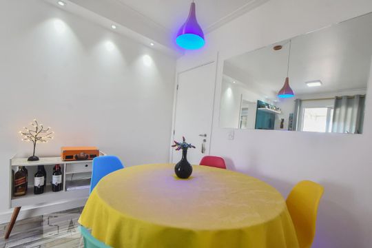 Sala de Jantar de apartamento à venda com 2 quartos, 65m² em Jardim Novo Santo Amaro, São Paulo