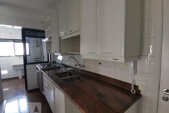 Cozinha de apartamento para alugar com 2 quartos, 135m² em Real Parque, São Paulo
