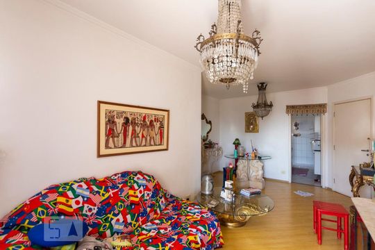 Sala de apartamento para alugar com 3 quartos, 108m² em Jardim Brasil (zona Sul), São Paulo