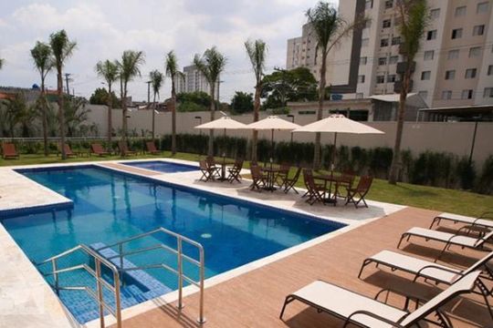 Área comum - Piscina de apartamento para alugar com 2 quartos, 50m² em Vila Antonieta, São Paulo