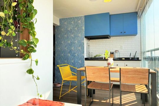 Varanda da Sala de apartamento à venda com 2 quartos, 71m² em Jardim da Glória, São Paulo