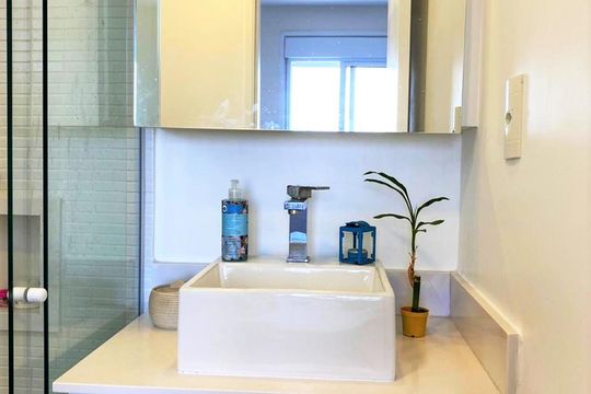Banheiro 1- Suíte de apartamento à venda com 2 quartos, 71m² em Jardim da Glória, São Paulo