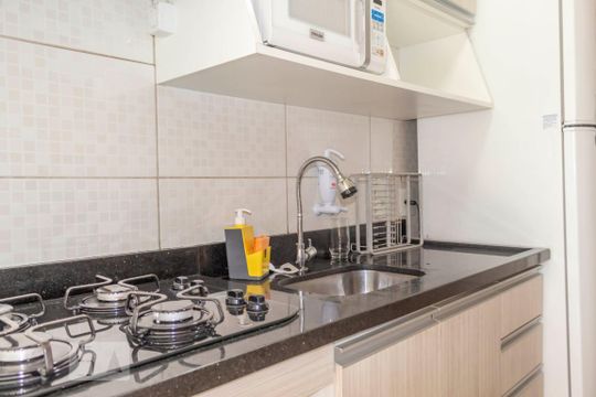 Cozinha de apartamento à venda com 2 quartos, 48m² em Vila Bela Vista (zona Norte), São Paulo
