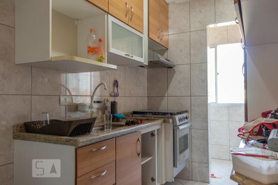 Cozinha de apartamento à venda com 2 quartos, 48m² em Vila Bela Vista, São Paulo