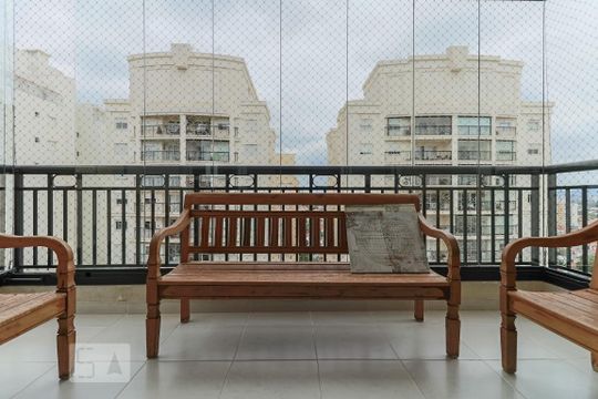 Varanda da Sala de apartamento à venda com 3 quartos, 145m² em Vila Ipojuca, São Paulo