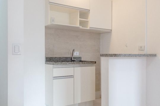 Cozinha de kitnet/studio à venda com 1 quarto, 33m² em República, São Paulo