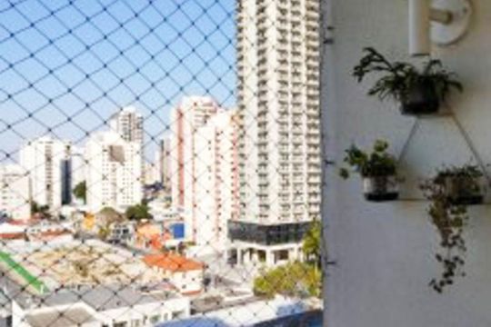 Varanda da Sala de apartamento à venda com 3 quartos, 74m² em Vila Gomes Cardim, São Paulo