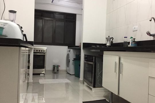 Cozinha de apartamento para alugar com 2 quartos, 69m² em Jardim Henriqueta, Taboão da Serra