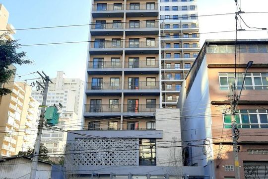 Fachada de kitnet/studio à venda com 1 quarto, 24m² em Liberdade, São Paulo