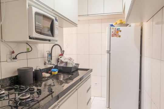 Cozinha de apartamento à venda com 1 quarto, 40m² em Campos Elíseos, São Paulo