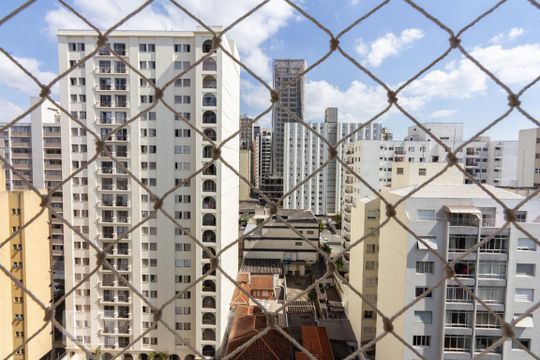 Sala Vista de apartamento para alugar com 3 quartos, 160m² em Perdizes, São Paulo