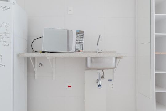 Cozinha de apartamento à venda com 1 quarto, 49m² em Santa Efigênia, São Paulo