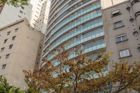 Fachada de apartamento à venda com 1 quarto, 49m² em Santa Efigênia, São Paulo