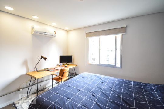 Quarto de apartamento para alugar com 1 quarto, 60m² em Cerqueira César, São Paulo