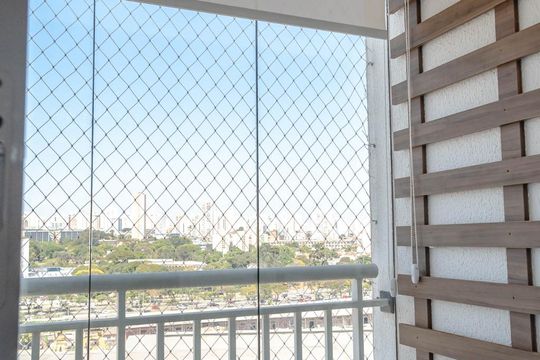 Varanda da Sala de apartamento para alugar com 2 quartos, 45m² em Belenzinho, São Paulo