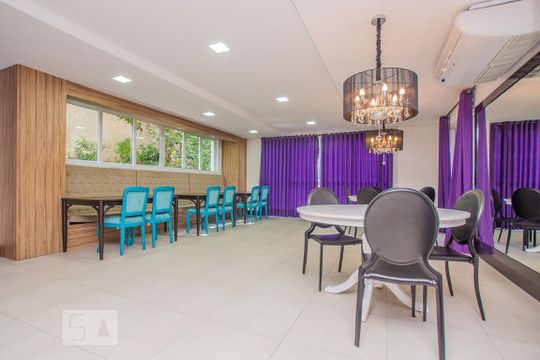 Área comum - Salão de festas de apartamento à venda com 2 quartos, 66m² em Petrópolis, Porto Alegre