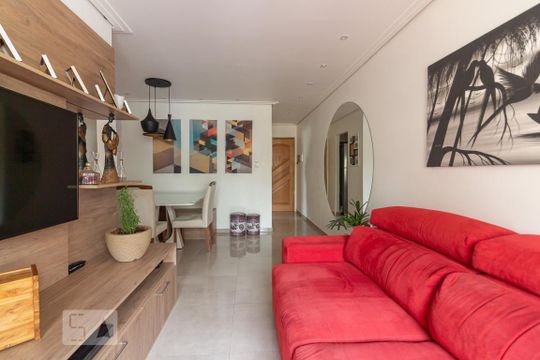 Sala de apartamento para alugar com 2 quartos, 55m² em Continental, Osasco