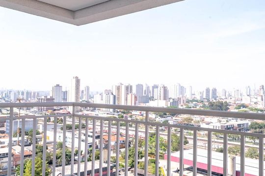 Varanda da sala de apartamento à venda com 2 quartos, 54m² em Vila Zilda, São Paulo