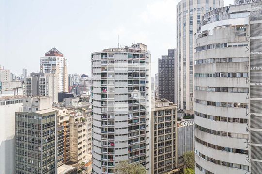 Vista  de kitnet/studio à venda com 1 quarto, 27m² em Consolação, São Paulo