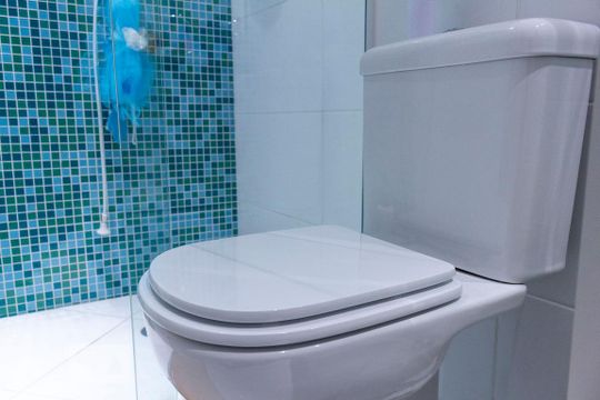 Banheiro social de apartamento à venda com 2 quartos, 60m² em Vila das Mercês, São Paulo