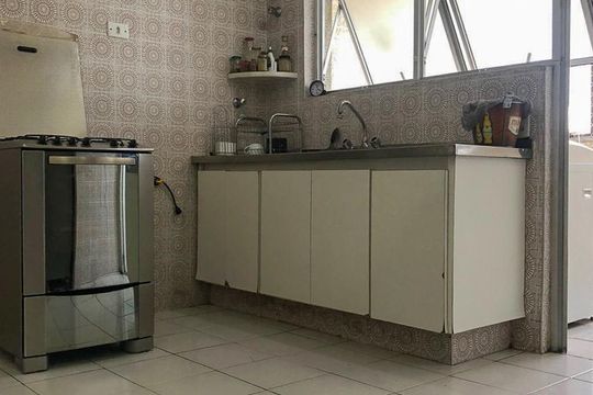 Cozinha de apartamento para alugar com 3 quartos, 195m² em Santo Amaro, São Paulo