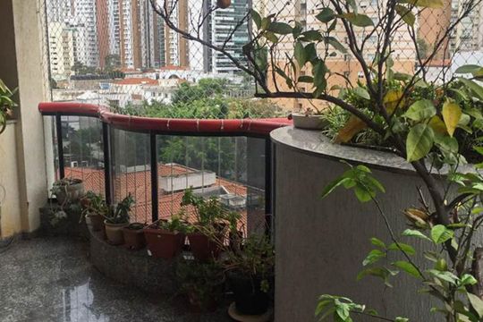 Varanda de apartamento à venda com 3 quartos, 155m² em Jardim Anália Franco, São Paulo