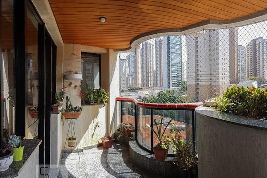 Varanda de apartamento à venda com 3 quartos, 155m² em Jardim Anália Franco, São Paulo