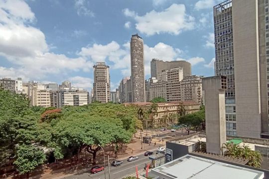 Vista de kitnet/studio à venda com 1 quarto, 28m² em República, São Paulo