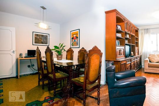 Sala de apartamento à venda com 3 quartos, 115m² em Santo Amaro, São Paulo