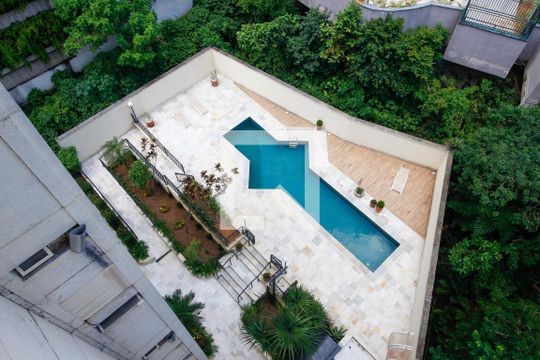 Vista da Varanda de apartamento para alugar com 1 quarto, 60m² em Jardim Fonte do Morumbi, São Paulo