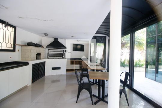 Área comum - Churrasqueira de apartamento para alugar com 1 quarto, 60m² em Jardim Fonte do Morumbi, São Paulo