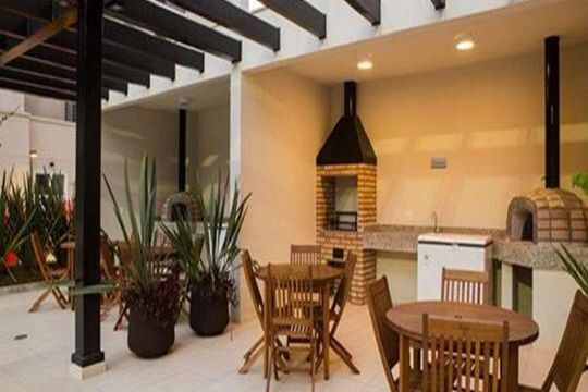Área comum - Churrasqueira de apartamento para alugar com 3 quartos, 65m² em Vila Praia, São Paulo