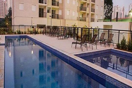 Área comum - Piscina de apartamento para alugar com 3 quartos, 65m² em Vila Praia, São Paulo