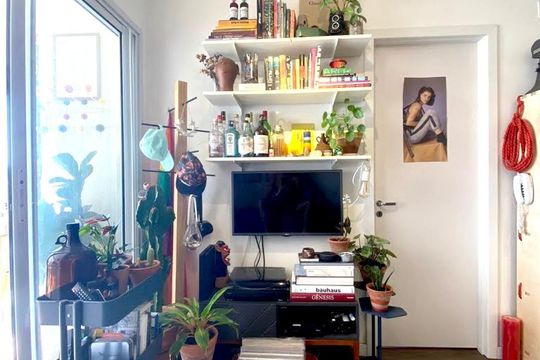 Sala de apartamento para alugar com 1 quarto, 33m² em Barra Funda, São Paulo