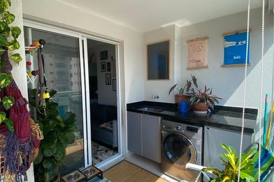 Lavanderia de apartamento para alugar com 1 quarto, 33m² em Barra Funda, São Paulo