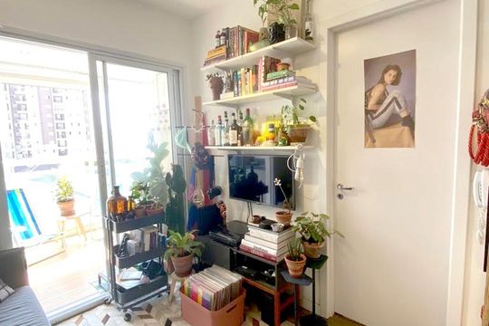 Sala de apartamento para alugar com 1 quarto, 33m² em Barra Funda, São Paulo