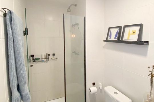 Banheiro de apartamento para alugar com 1 quarto, 33m² em Barra Funda, São Paulo