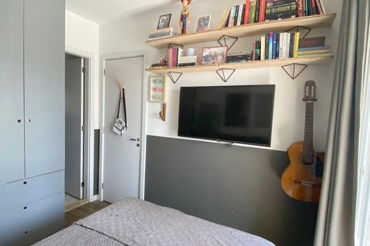 Quarto de apartamento para alugar com 1 quarto, 33m² em Barra Funda, São Paulo