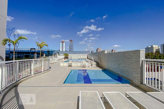 Área comum - Piscina de apartamento para alugar com 1 quarto, 35m² em Mooca, São Paulo
