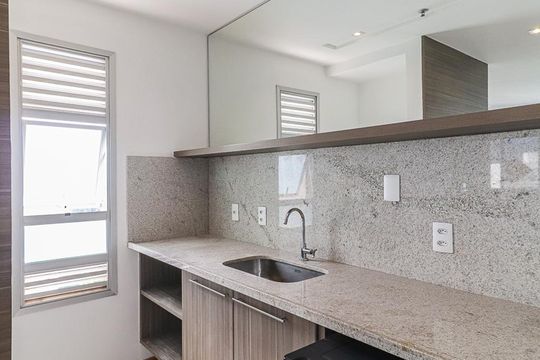 Cozinha de apartamento à venda com 1 quarto, 38m² em Jacarepaguá, Rio de Janeiro
