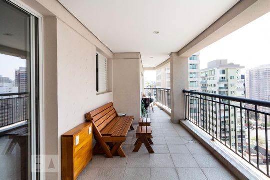varanda de apartamento para alugar com 3 quartos, 98m² em Vila Clementino, São Paulo